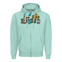 Seafoam ı am blessed Zipper Hoodie - AdoDesignShop