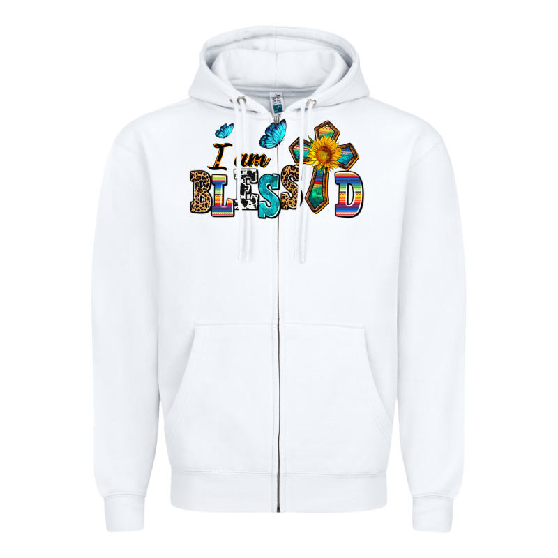 ı Am Blessed Zipper Hoodie by AdoDesignShop | Teevron