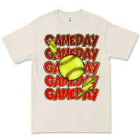 Bone Game day softball lightning bolt Premium Tee - HowdyJamesFarm