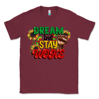 Burgundy dream but stay woke juneteenth Classic Tee - CowGirlArtShop