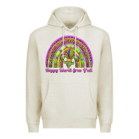Oatmeal Heather happy mardi gras y'all rainbow Premium Hoodie - Jasminsmagicworld