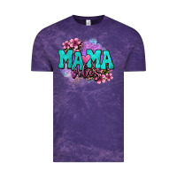 Cloud Purple mama vibes floral Vintage Tee - OliviaCreatesArt