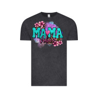 Vintage Black mama vibes floral Vintage Tee - OliviaCreatesArt