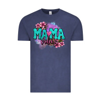 Vintage Denim mama vibes floral Vintage Tee - OliviaCreatesArt