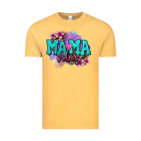 Vintage Mustard mama vibes floral Vintage Tee - OliviaCreatesArt