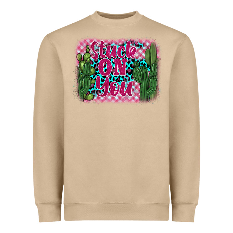 Stuck On You Cactus Heavyweight Sweatshirt by BarkalooDesign | Teevron