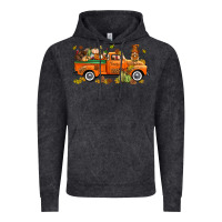 Vintage Black thanksgiving truck with gnome bbs Vintage Hoodie - BundleAndBundleShop