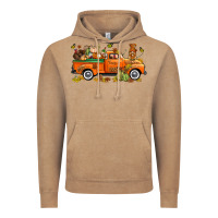 Vintage Coffee thanksgiving truck with gnome bbs Vintage Hoodie - BundleAndBundleShop