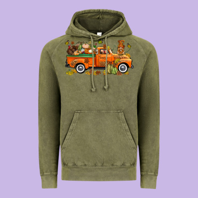 Thanksgiving Truck With Gnome Bbs Vintage Hoodie Designed By Bundleandbundleshop