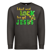 Smoke i dont need luck i have got jesus Premium Sweatshirt - AdoDesignShop