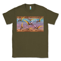 Army Green dinosaur pterodactyl sippy cup Classic Tee - Artiststas