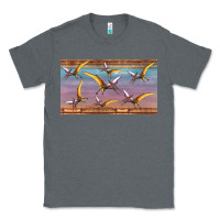 Charcoal Heather dinosaur pterodactyl sippy cup Classic Tee - Artiststas