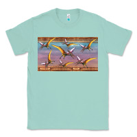 Seafoam dinosaur pterodactyl sippy cup Classic Tee - Artiststas