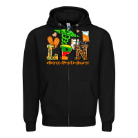 Black lpn juneteenth licensed practical nurse Zipper Hoodie - AdoDesignShop