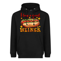 Black i love a good weiner Heavyweight Hoodie - AdoDesignShop