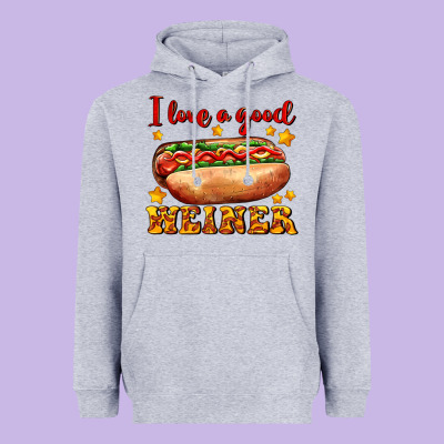 I Love A Good Weiner Heavyweight Hoodie Designed By Adodesignshop