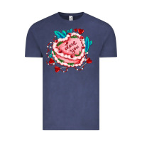 Vintage Denim valentines day cakes olivia creates design Vintage Tee - OliviaCreatesArt