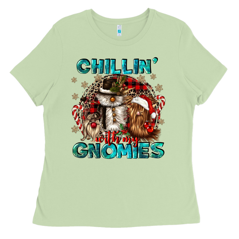 Chillin With My Gnomies Ladies Tee by CowGirlArtShop | Teevron