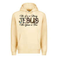 Pina Colada His Love is Strong Jesus His Grace is Free Premium Hoodie - CowhideDigitalArt