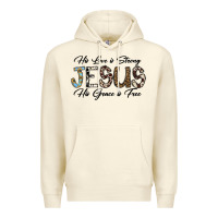 Sandshell His Love is Strong Jesus His Grace is Free Premium Hoodie - CowhideDigitalArt