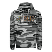 Slate Camo His Love is Strong Jesus His Grace is Free Premium Hoodie - CowhideDigitalArt