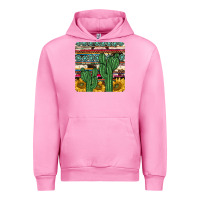 Fuchsia Pink cactus sunflower coaster Urban Hoodie - JahusDesignShop