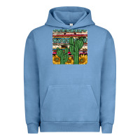 Pigment Pebble Blue cactus sunflower coaster Urban Hoodie - JahusDesignShop