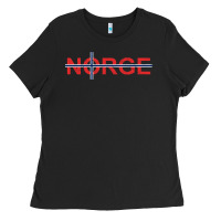 Norge Norway Norwegian Flag Nordic Cross Travel Europe Pullover Hoodie Ladies Tee | Teevron