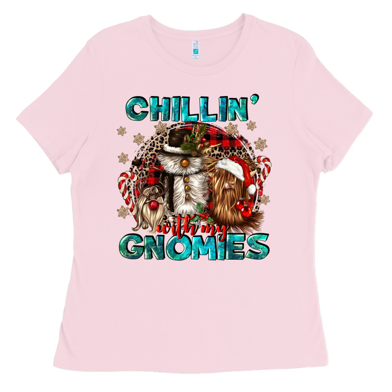 Chillin With My Gnomies Ladies Tee by CowGirlArtShop | Teevron