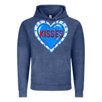 Vintage Denim valentine's day hearts Vintage Hoodie - FaDigitalArtStudio