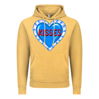 Vintage Mustard valentine's day hearts Vintage Hoodie - FaDigitalArtStudio