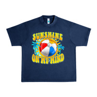 Navy Sunshine on my mind Urban Heavy Tee - FaDigitalArtStudio