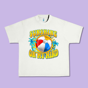 Sunshine On My Mind Urban Heavy Tee Designed By Fadigitalartstudio