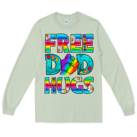 Matcha Pride LGBTQ Free Dad Hugs Long Sleeve Tee - BundleAndBundleShop