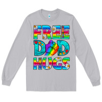 Moon Dust Pride LGBTQ Free Dad Hugs Long Sleeve Tee - BundleAndBundleShop