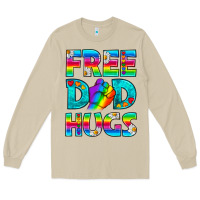 Mushroom Pride LGBTQ Free Dad Hugs Long Sleeve Tee - BundleAndBundleShop