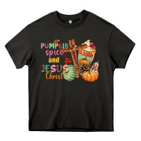 Asphalt Pumpkin spice and Jesus christ Heavy Core Tee - NancyCooperArtShop