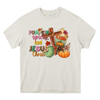 Cream Pumpkin spice and Jesus christ Heavy Core Tee - NancyCooperArtShop