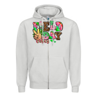 Dove Grey field day vibes Zipper Hoodie - AdoDesignShop