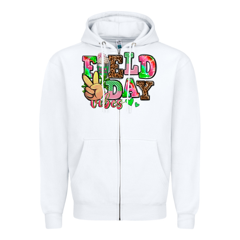 Field Day Vibes Zipper Hoodie by AdoDesignShop | Teevron