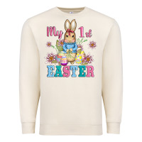 Sandshell my first easter with baby bunny and eggs Premium Sweatshirt - AdoDesignShop