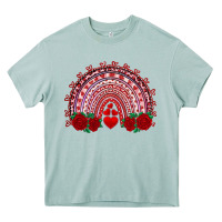 Arona valentines day rainbow with roses Heavy Core Tee - RanaPortraitStore