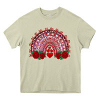 Mossy valentines day rainbow with roses Heavy Core Tee - RanaPortraitStore