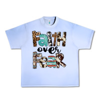 Grape Ice Western Faith Over Fear Urban Heavy Tee - FaDigitalArtStudio
