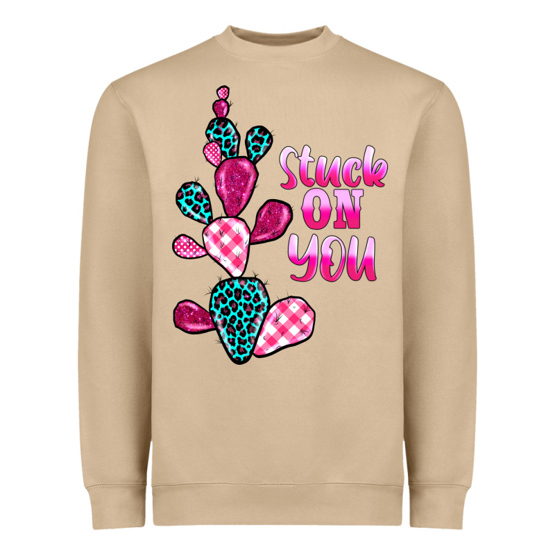 Stuck On You Cactus Heavyweight Sweatshirt by BarkalooDesign | Teevron