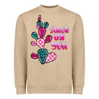 Mushroom stuck on you cactus Heavyweight Sweatshirt - BarkalooDesign