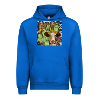 Cobalt cactus hereford coaster Urban Hoodie - JahusDesignShop