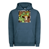 Pigment Midnight Navy cactus hereford coaster Urban Hoodie - JahusDesignShop