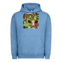 Pigment Pebble Blue cactus hereford coaster Urban Hoodie - JahusDesignShop