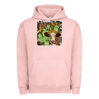 Pigment Salmon cactus hereford coaster Urban Hoodie - JahusDesignShop